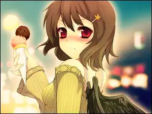 Lody, Anime, Anioł, Dziewczyna, Manga