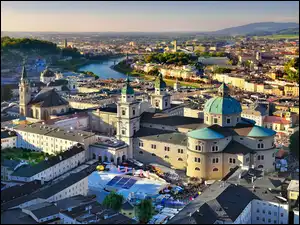Salzburg z lotu ptaka