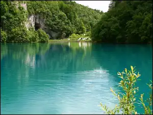 Jezioro, Las, Skały