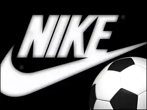 Logo, Piłka, Tło, Czarne, Nike