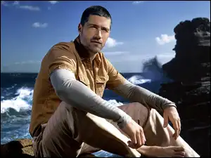 Lost, Serial, Matthew Fox, ocean, Zagubieni, skały