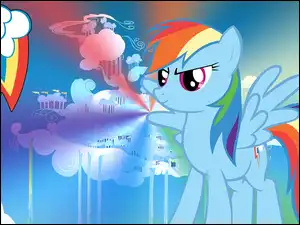 Cloudsdale, My Little Pony, Rainbow Dash, Znaczek