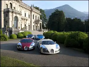 Góry, Bugatti Veyron, Pałac, Zieleń