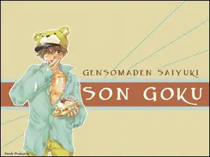 czapka, Saiyuki, człowiek, tort