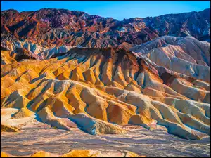 Park Narodowy Doliny Śmierci, Skały, Zabriskie Point, Stany Zjednoczone, Death Valley, Kalifornia