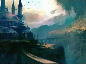 Góry, Fantasy, Pałac