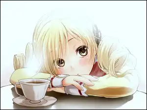 Spodek, Anime, Filiżanka, Dziewczyna, Manga