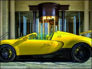 Veyron, Budynek, Bugatti, Żółty, 16.4 Grand Sport