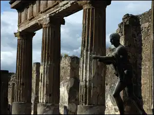 Pomnik, Włochy, Pompeje, Ruiny