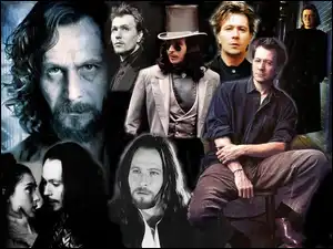 kapelusz, Gary Oldman, długie włosy