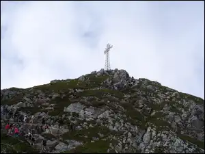Turyści, Krzyż, Giewont
