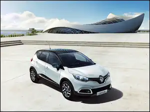 Budynek, Biały, Renault Captur