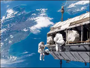 Ziemia, Satelita, Kosmos, Astronauci