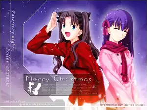 święta, Fate Stay Night, dziewczyny