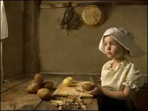 Ziemniaki, Kuchareczka, Dziewczynka