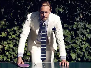 Garnitur, Alexander Skarsgard, Biały