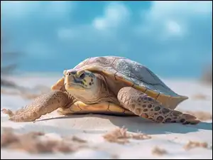 Kępki Roślin, Żółw, Piasek