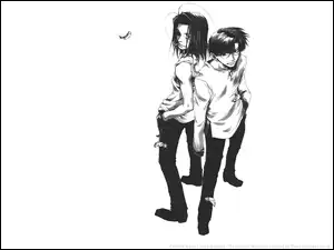 pióra, Saiyuki, ciemne włosy