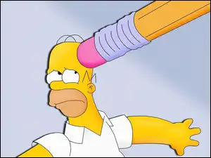 Homer, Simpsonowie, The Simpsons, Ołówek