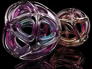 Abstrakcja, 3D, Szklana