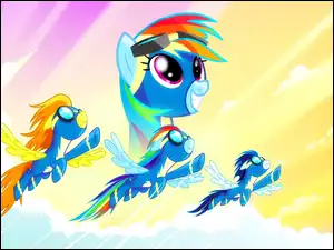 Rainbow Dash, Soarin, Wonderbolts, My Little Pont, Spitfire