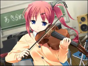 Sala, Anime, Skrzypce, Dziewczyna, Manga
