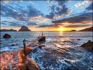 Morze, Hiszpania, Kładka, Wybrzeże, Ibiza