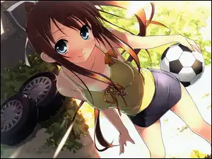 Opony, Anime, Piłka, Dziewczyna