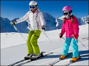 Narty, Góry, Kobiety, Zjazd