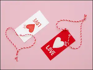 Napis, Miłość, Serduszka, Zawieszki, Love