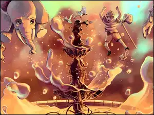 Chłopiec, Cyril Rolando, Fotanna, Zwierzęta