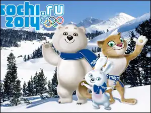 Sochi 2014, Maskotki, Góry, Zima
