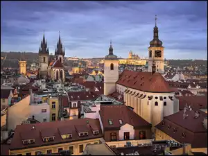 Praga, Czechy, Stare Miasto, Kościół Marii Panny przed Tynem, Domy, Kościół św Jakuba