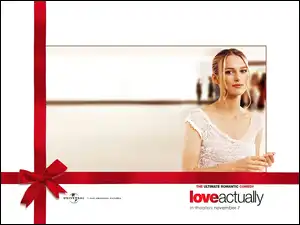 sukienka, Love Actually, Keira Knightley, biała