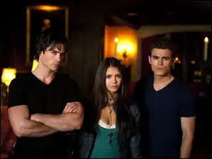Aktorzy, Pamiętniki wampirów, Paul Wesley, Główni, Nina Dobrev, Ian Somerhalder, The Vampire Diaries
