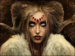 Kobieta, Mroczny, Demon