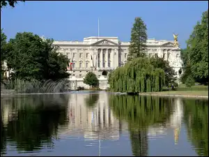Pałac, Staw, Zieleń, Park