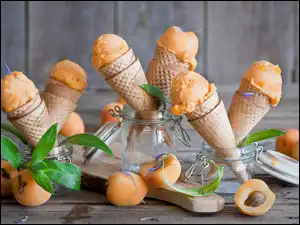 Słoiczki, Lody, Morelowe