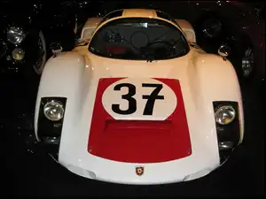 biały, Porsche, Samochód Rajdowy