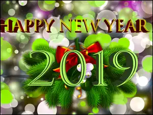Nowy Rok 2019 z ozdobami