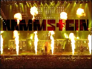 płomienie, Rammstein, koncert