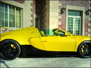 2012, Żółty, Sport, 4, Grand, Bugatti, Veyron, Budynek, 16