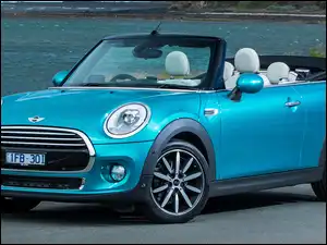 Kabriolet, Niebieski, Mini Cooper