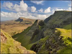 Góra, Skały, Quiraing, Szkocja, Wzgórza, Wyspa Skye