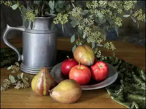 Gałązki, Martwa, Natura, Owoce