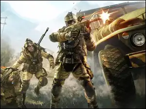 Żołnierze, Broń, Warface, Gra, Samochód bojowy
