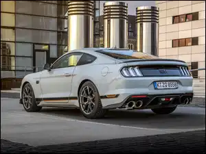 Tył, Biały, Ford Mustang Mach 1