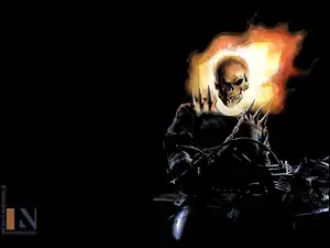 Czarne, Postać, Motor, Ghost Rider, Tło
