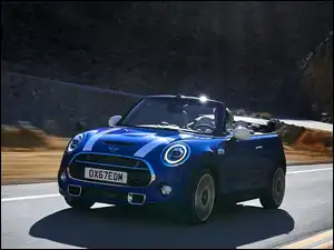 Niebieskie Mini Cabrio Hordtop 2 Door