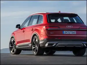 Tył, Czerwone, Audi Q7